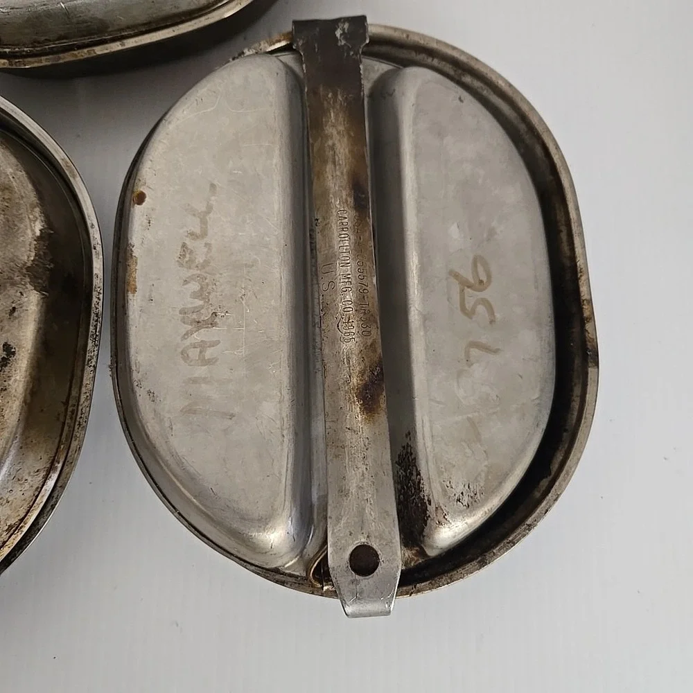 Vietnam EraUS Army Military 1965 & 1967 Field Mess Kit / Mess Tin‎ - No Utensils